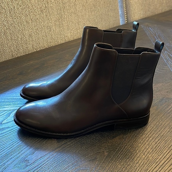 Michael Kors Brown Leather Boots Size 9.5 - Picture 3 of 7